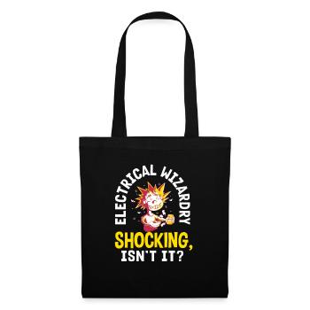 Electrical Wizardry Shocking Humor Electrician - Tote Bag - black - Front