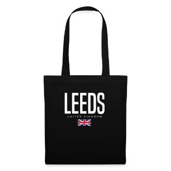 Leeds Vereinigtes Königreich - Stoffbeutel - Schwarz - Vorne