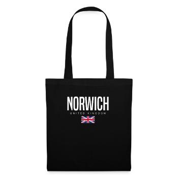 Norwich, United Kingdom - Tote Bag - black - Front
