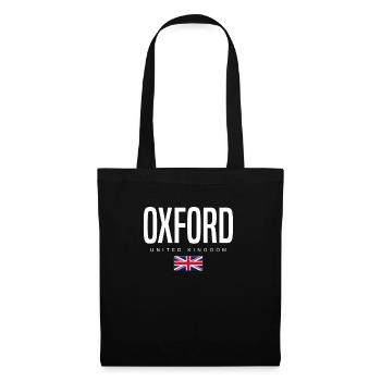 Oxford England Großbritannien - Stoffbeutel - Schwarz - Vorne