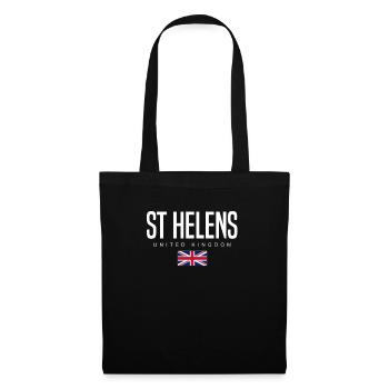 St. Helens, Angleterre, Royaume-Uni - Sac en tissu - noir - Devant