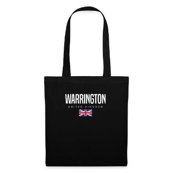 Warrington England Großbritannien - Stoffbeutel - Schwarz - Vorne