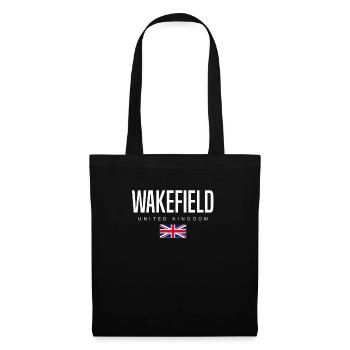 Wakefield England Großbritannien - Stoffbeutel - Schwarz - Vorne