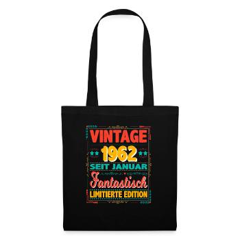 January 1962 Vintage Fantastic 62 Years Man - Tote Bag - black - Front