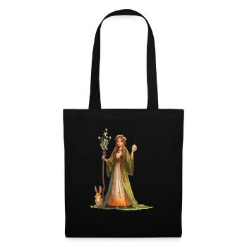 Pâques Eostre Printemps païen - Sac en tissu - noir - Devant