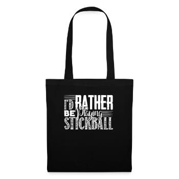 Stickball I'd Rather Be Playing Stickball - Tote Bag - black - Front