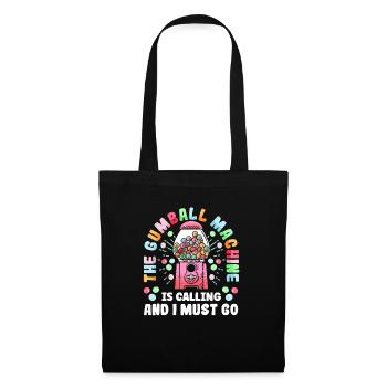 Funny chewing gum machine - Tote Bag - black - Front