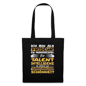 hairdresser a prime example of talent - Tote Bag - black - Front