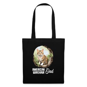 Cat Cats American Wirehair - Tote Bag - black - Front