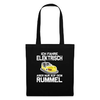 "I Drive Electric" Bumper Cars - Tote Bag - black - Front