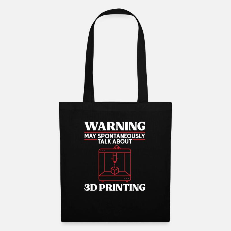 3D Drucker 3D Druck - Stoffbeutel - Schwarz