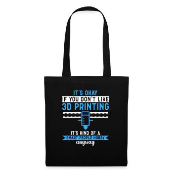 3D Printer 3D Printing - Tote Bag - black - Front