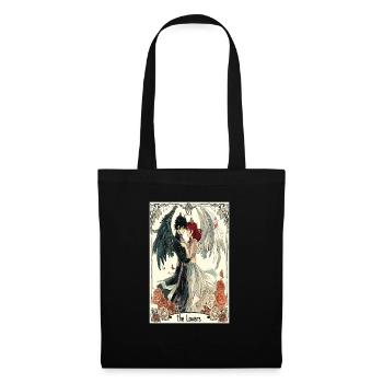 Tarotkarte Hexerei Okkult Anime Goth - Stoffbeutel - Schwarz - Vorne