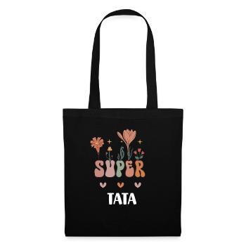 Super Auntie Bohemian Flowers Aunt Gift - Tote Bag - black - Front
