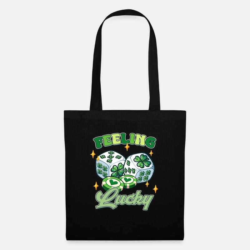 Glücksgefühl am St. Patrick's Day - Stoffbeutel - Schwarz