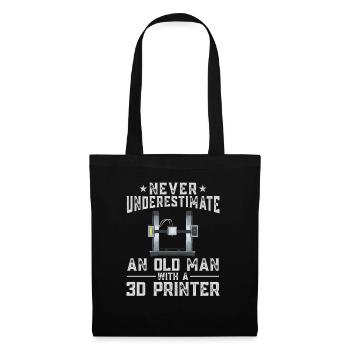 3D Printer 3D Printing - Tote Bag - black - Front