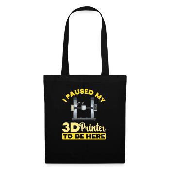3D Printer 3D Printing - Tote Bag - black - Front