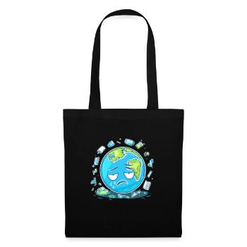 Anti détritus Pas de recyclage de l’environnement - Sac en tissu - noir - Devant