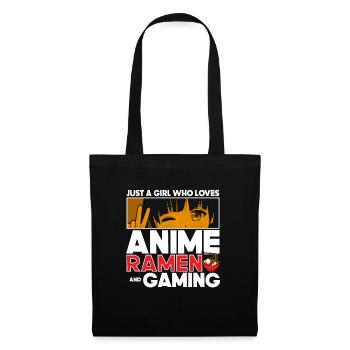 Anime Ramen and Gaming Gamer Anime - Tote Bag - black - Front