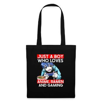Anime Ramen and Gaming Gamer Anime - Tote Bag - black - Front