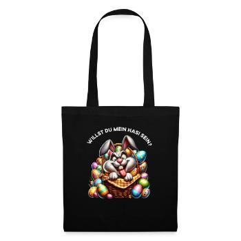 Easter Bunny Funny Bunny Easter Eggs Happy Easter - Tote Bag - black - Front