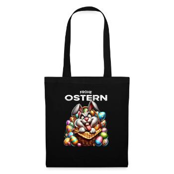 Easter Bunny Funny Bunny Easter Eggs Happy Easter - Tote Bag - black - Front