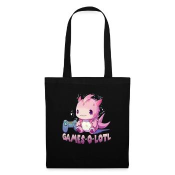 Axolotl T pour gamer | Kawaii Stuff | Anime Gamer - Sac en tissu - noir - Devant