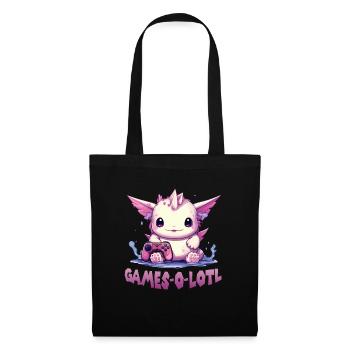 Gamer Axolotl Anime Axolotl T for gaming fans - Tote Bag - black - Front