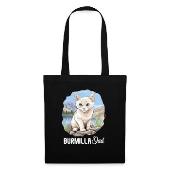 Burmilla Chaton Burmilla Chat - Sac en tissu - noir - Devant