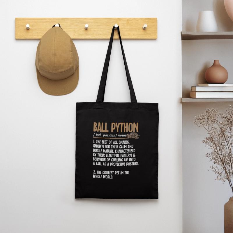 Ball Python Snake King Python Tote Bag