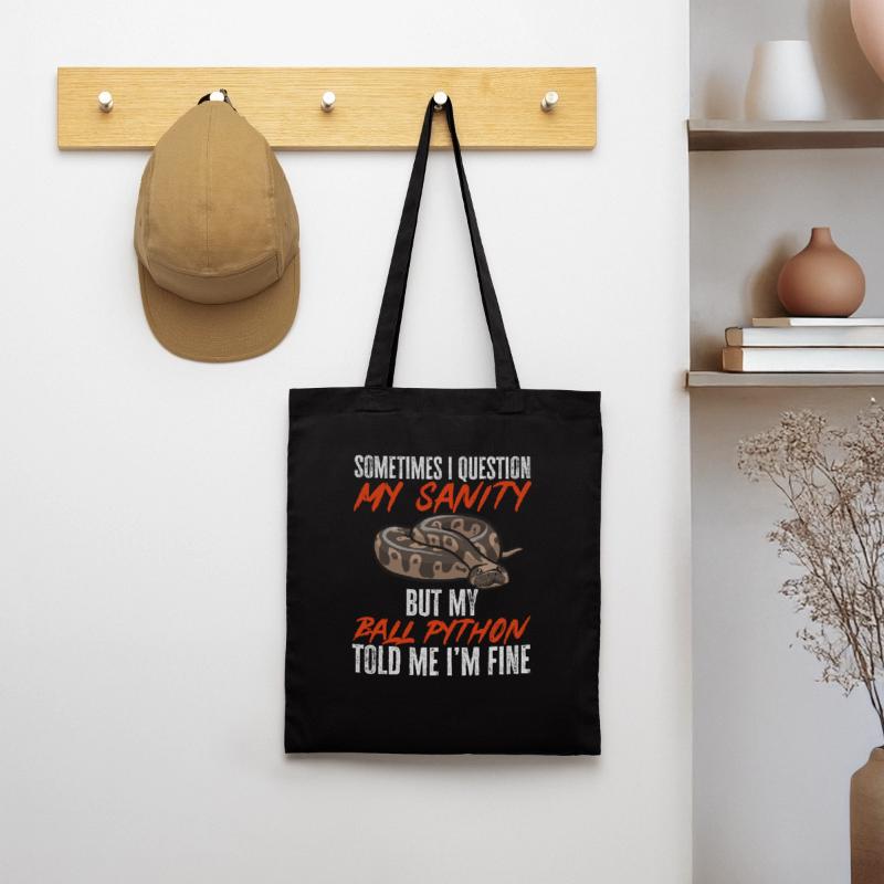 Ball Python Snake King Python Tote Bag
