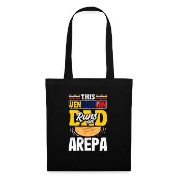 Arepas Kolumbianisch Venezoela Essen - Stoffbeutel - Schwarz - Vorne