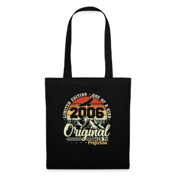 Original 2006 Jahrgang Retro Geburtstag Geschenk - Stoffbeutel - Schwarz - Vorne