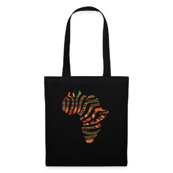 Afrika Kene Ghana Südafrikanisch Afrikanisch Kente - Stoffbeutel - Schwarz - Vorne