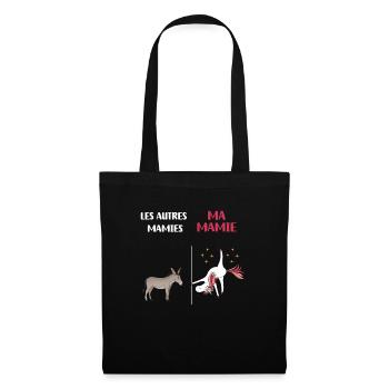 Granny Unicorn Funny Humor Grandma - Tote Bag - black - Front