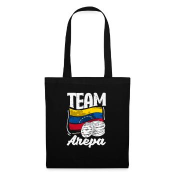 Arepas Colombien Venezuela Nourriture - Sac en tissu - noir - Devant