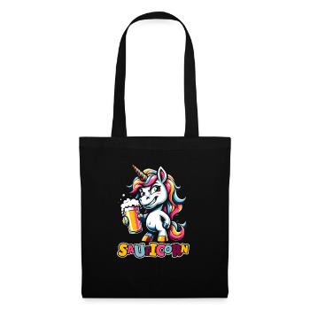 Beer Beer Lover Unicorn Sauficorn - Tote Bag - black - Front