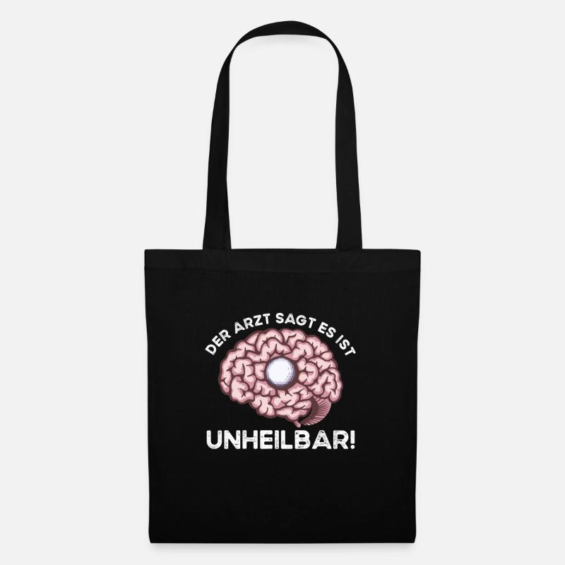 Der Arzt sagt es ist unheilbar - Golf - Stoffbeutel - Schwarz