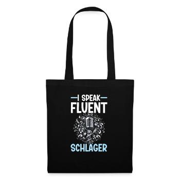 Chanteur allemand Schlager Mélomane d’Allemagne - Sac en tissu - noir - Devant