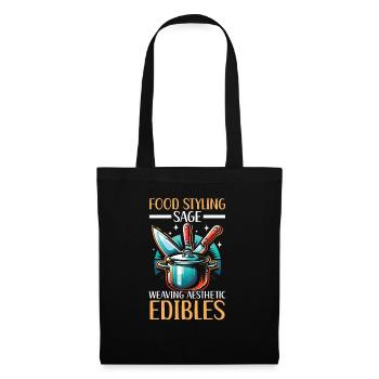 Arts culinaires Professeur Cuisine Chef cuisinier Cuisine - Sac en tissu - noir - Devant
