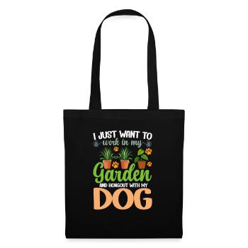 Plants, Dog Lover, Garden Gardener, Gardener - Tote Bag - black - Front