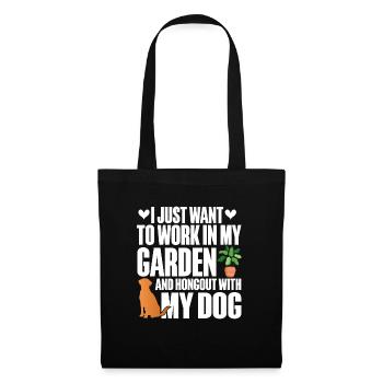 Plants, Dog Lover, Garden Gardener, Gardener - Tote Bag - black - Front