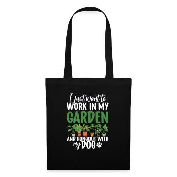Plants, Dog Lover, Garden Gardener, Gardener - Tote Bag - black - Front