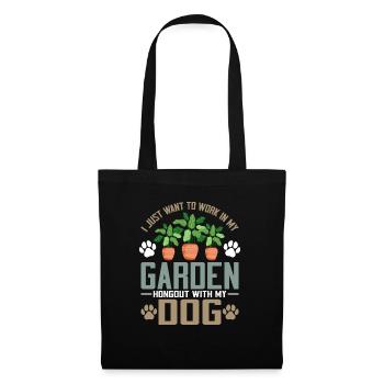 Plants, Dog Lover, Garden Gardener, Gardener - Tote Bag - black - Front
