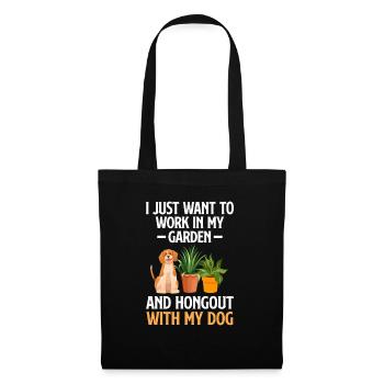 Plants, Dog Lover, Garden Gardener, Gardener - Tote Bag - black - Front