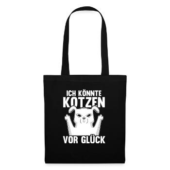Ich Bin So Gut Drauf Ich Könnte Kotzen - Stoffbeutel - Schwarz - Vorne