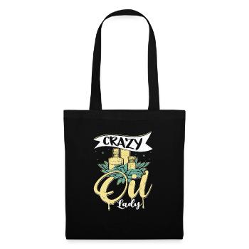 Crazy Oil Lady Natural Healing Essential Oil - Tote Bag - black - Front