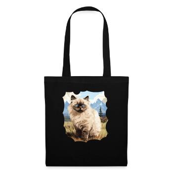 Chat de l’Himalaya Colourpoint Katze - Sac en tissu - noir - Devant