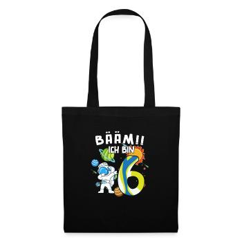 Bääm J’ai 6 ans Astronaute - Sac en tissu - noir - Devant
