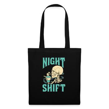 Infirmière de nuit - Sac en tissu - noir - Devant